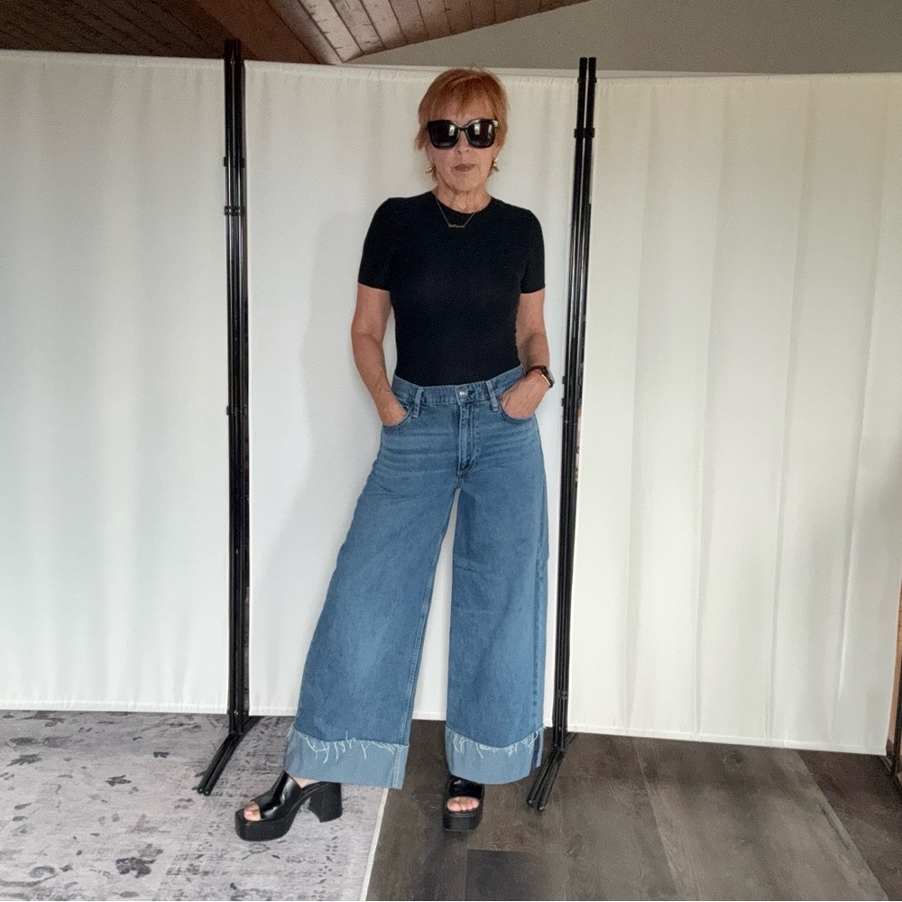 rag & bone Denim Wide-Leg Jeans - Picture 6 of 8